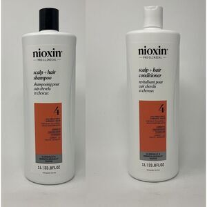 Nioxin System 4 Cleanser + Scalp Therapy 33.8oz DUO, No Seal